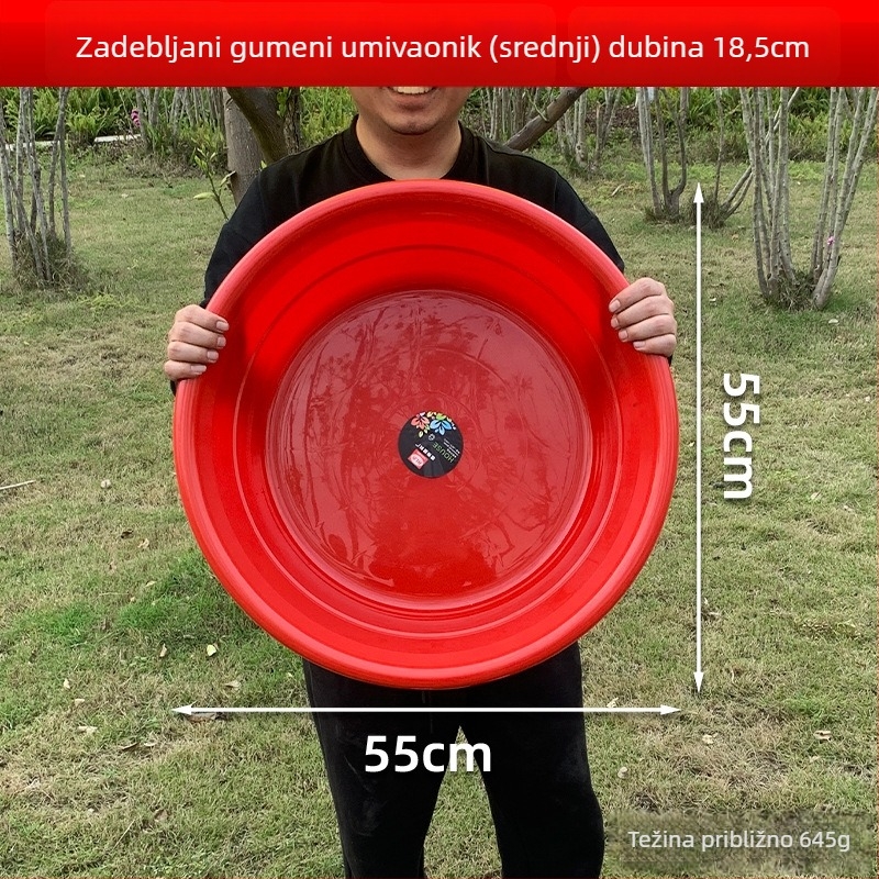 Veliki plastični lavor za lice i pranje rublja, debeli, ekstra veliki za kupanje