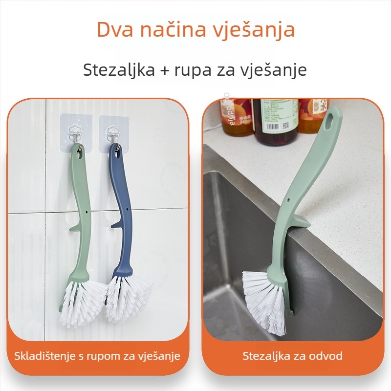Četka za čišćenje lonaca i posuđa s dugom drškom