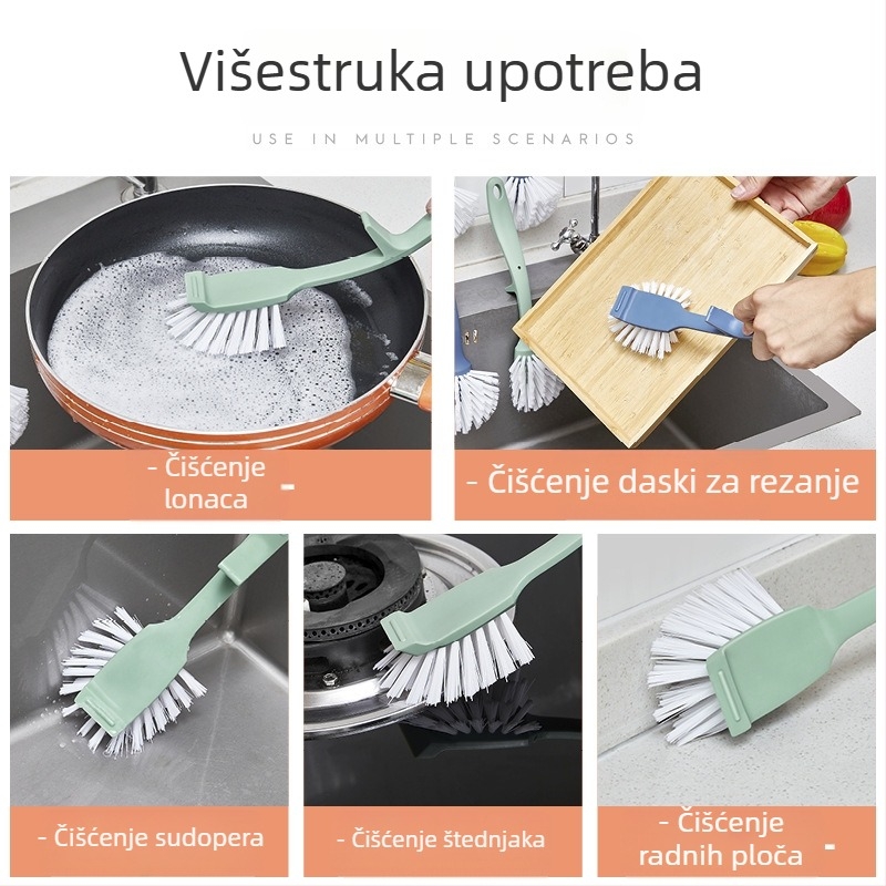 Četka za čišćenje lonaca i posuđa s dugom drškom