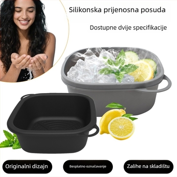 Silikonski uređaj za hladni kompres za lice, prijenosni vanjski kozmetički alat
