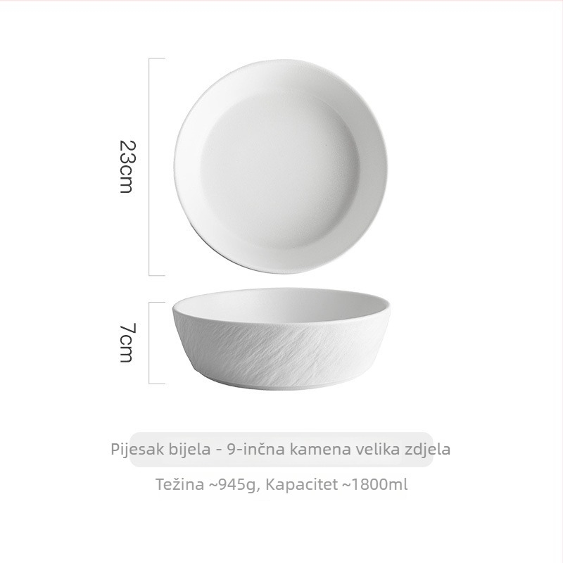 Set keramičkih zdjela za juhe i kineska jela – velike zdjele za posluživanje i jušne zdjele