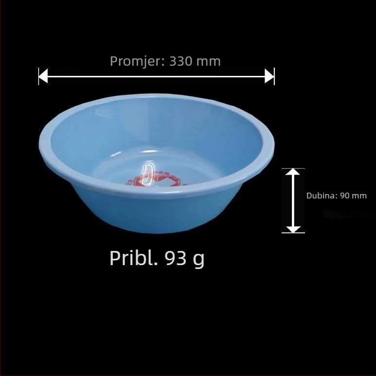Medicinski plastični umivaonik za lice za bolnicu, debeli zidovi, higijenski, 32 cm