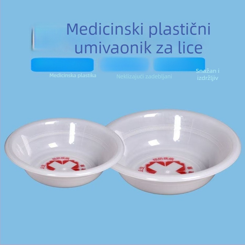 Medicinski plastični umivaonik za lice za bolnicu, debeli zidovi, higijenski, 32 cm