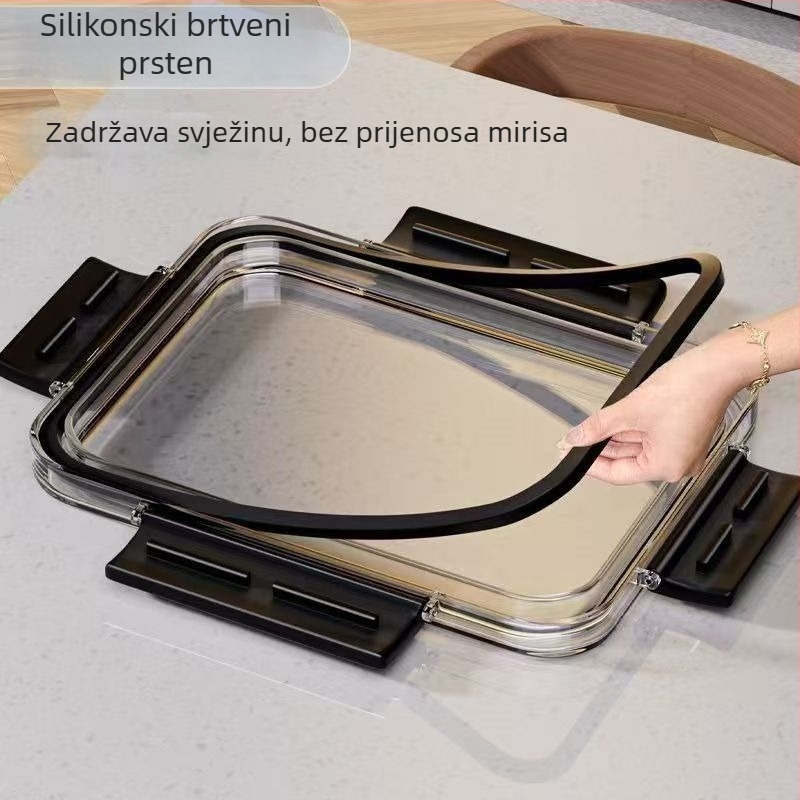Kutija za čuvanje hrane za voće, prozirna zatvorena kutija za hladnjak i zamrzivač, velika zapremina za zamrznutu hranu i kimchi
