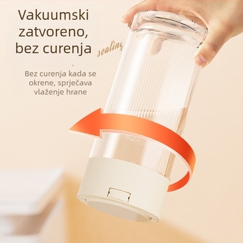 Plastični hermetički kuhinjski spremnik za skladištenje, okrugli, 1–2 l, za zrna kave, listove čaja i žitarice
