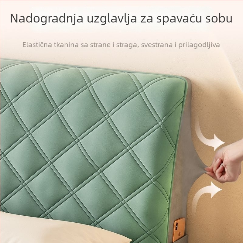 Univerzalna navlaka za uzglavlje kreveta, podstavljena i mekana, zaštita od prašine