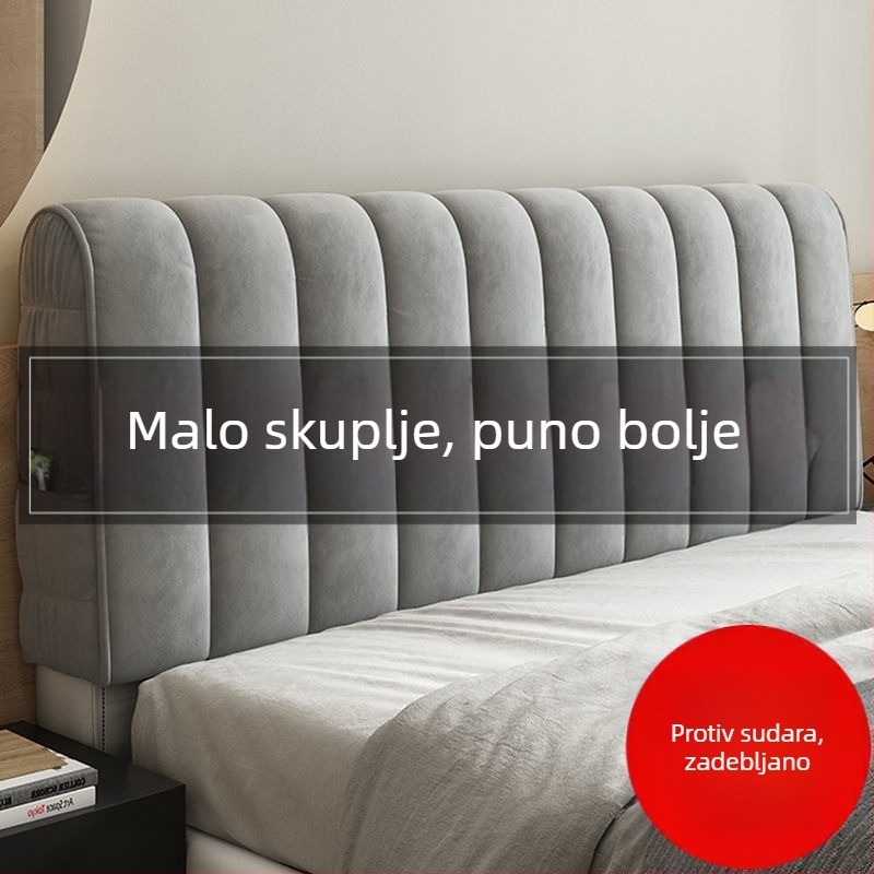 Debljasti navlaka za naslon kreveta s mekanom pamučnom podlogom, modern minimalistički dizajn zaštita od prašine