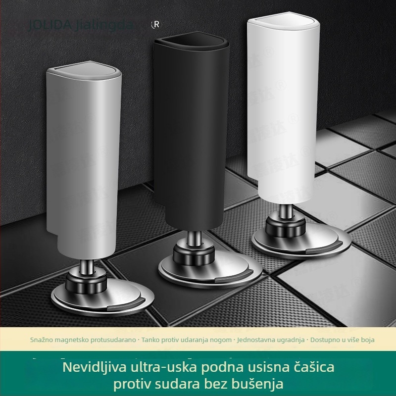 Magnetski stop za vrata s amortizerom, nevidljiva zaštita od sudara, kupaonica