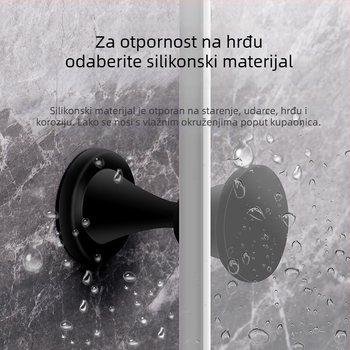 Bez bušenja, silikonski zaustavljač vrata s ljepilom, tih, zaštita od udara za spavaću sobu