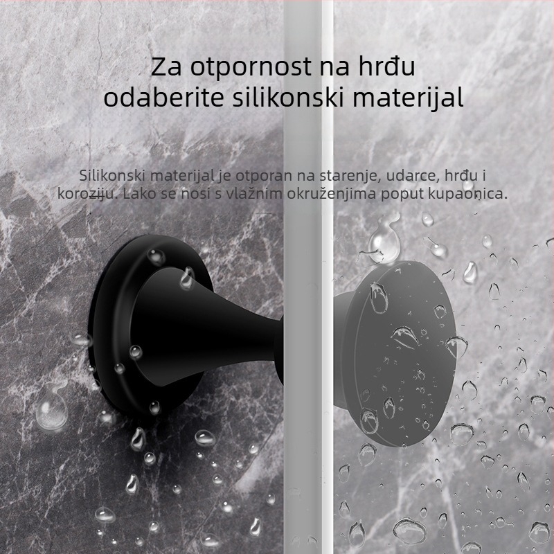 Bez bušenja, silikonski zaustavljač vrata s ljepilom, tih, zaštita od udara za spavaću sobu