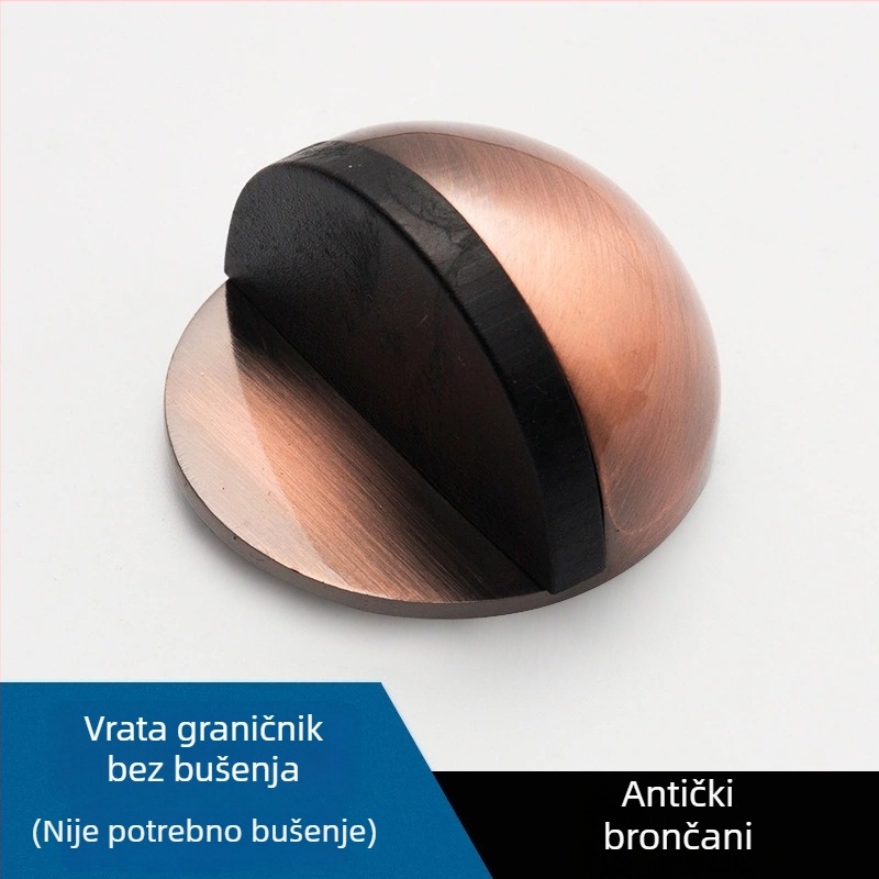 Stoper za vrata bez bušenja, gumeni stoper za vrata od stakla u kupaonici, protiv krađe, novi model bez rupa, oblik kornjače