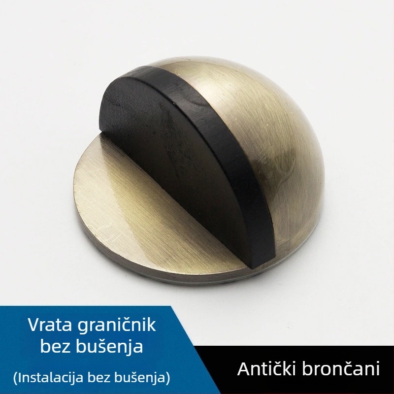 Stoper za vrata bez bušenja, gumeni stoper za vrata od stakla u kupaonici, protiv krađe, novi model bez rupa, oblik kornjače