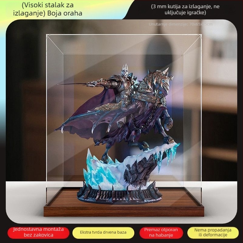 Akrilna kutija za zaštitu od prašine za statue World of Warcraft: Lich King i Invincible War Horse