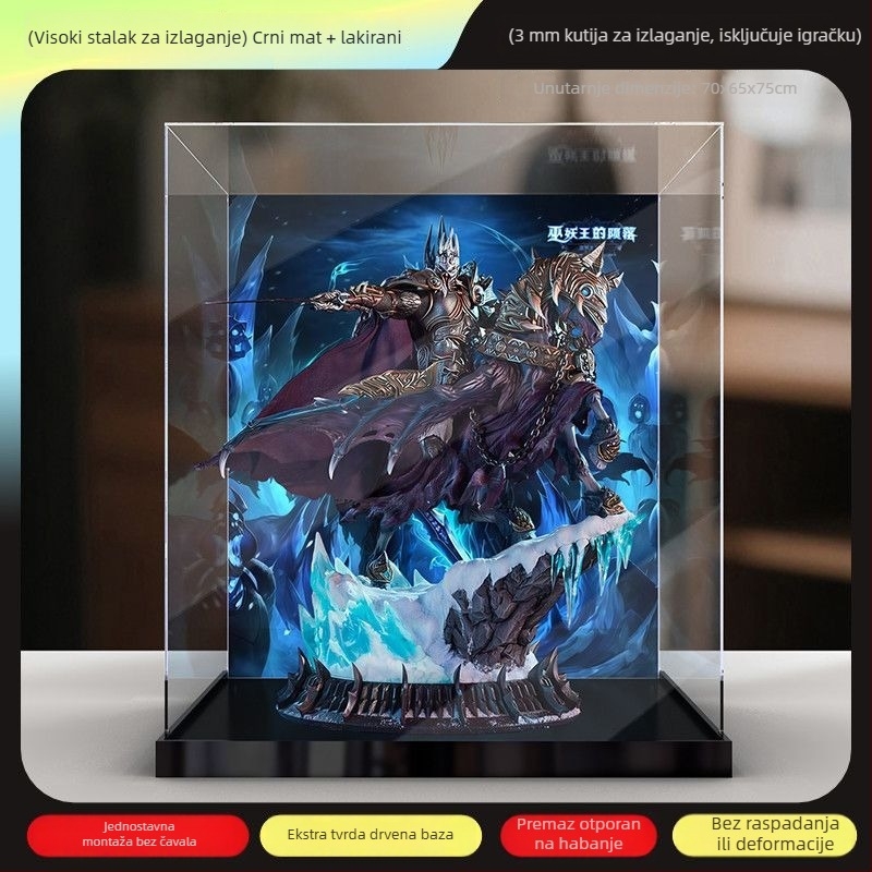 Akrilna kutija za zaštitu od prašine za statue World of Warcraft: Lich King i Invincible War Horse