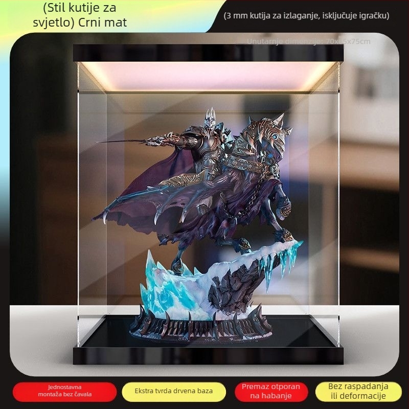 Akrilna kutija za zaštitu od prašine za statue World of Warcraft: Lich King i Invincible War Horse
