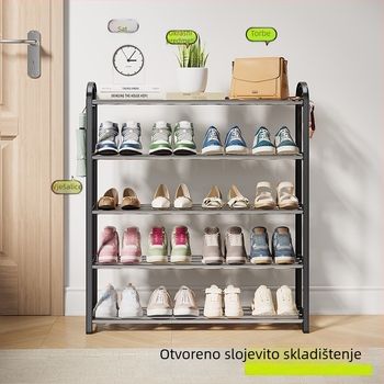 3‑etažni podni držač cipela, plastični regal za pohranu u domu
