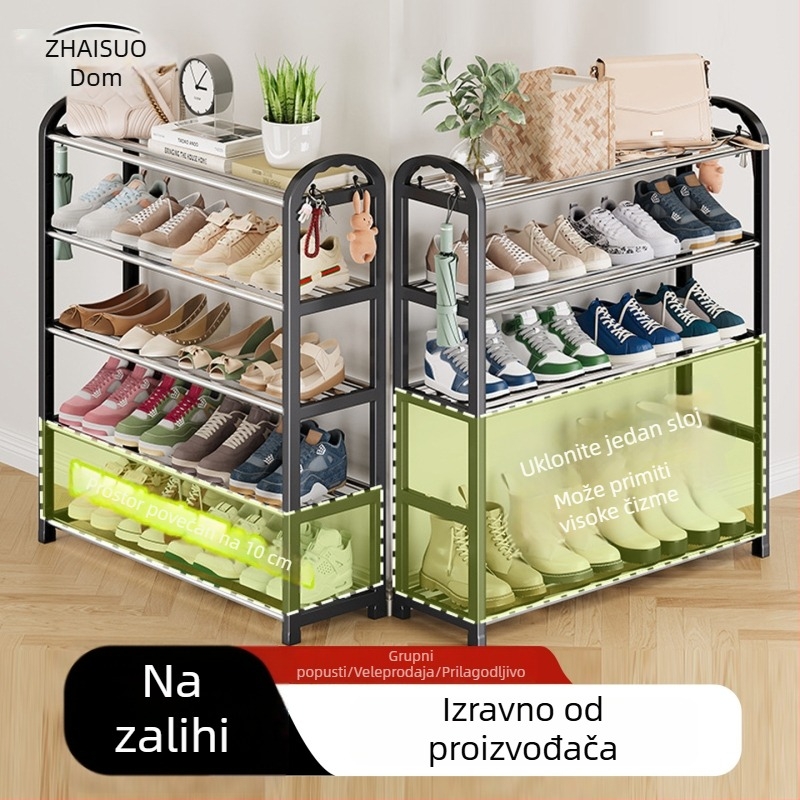 3‑etažni podni držač cipela, plastični regal za pohranu u domu