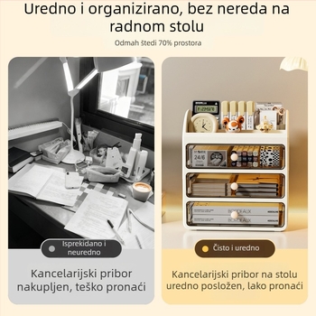Kutija za lijekove za kućnu upotrebu, velika kapaciteta, kutija s ladicama, prašnjotporna kutija prve pomoći za studentske domove