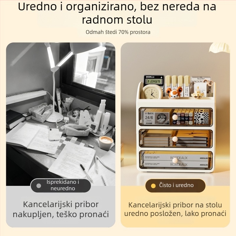 Kutija za lijekove za kućnu upotrebu, velika kapaciteta, kutija s ladicama, prašnjotporna kutija prve pomoći za studentske domove