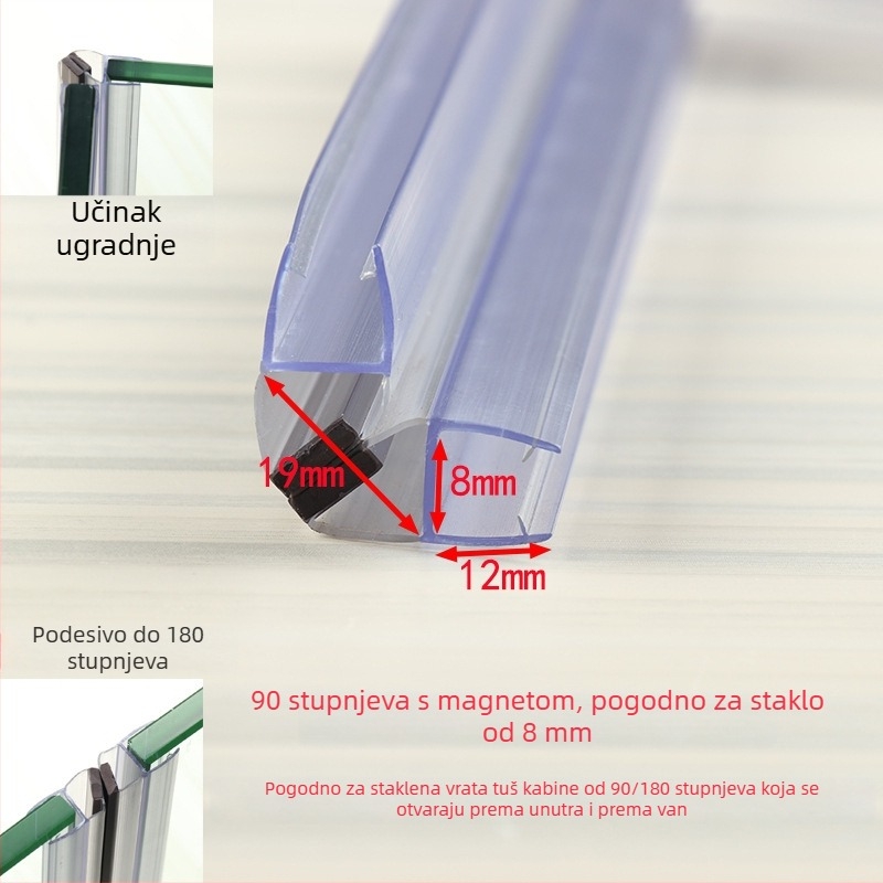 Magnetski brtveni trak za staklena vrata tuš kabine