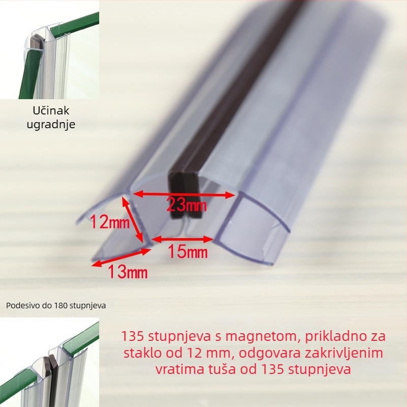 Magnetski brtveni trak za staklena vrata tuš kabine