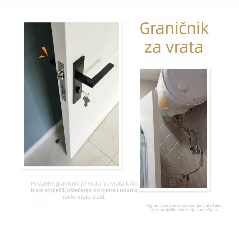 Nehrđajući čelični podni vrata stopper, magnetsko držanje, protiv sudaranja, za staklena vrata
