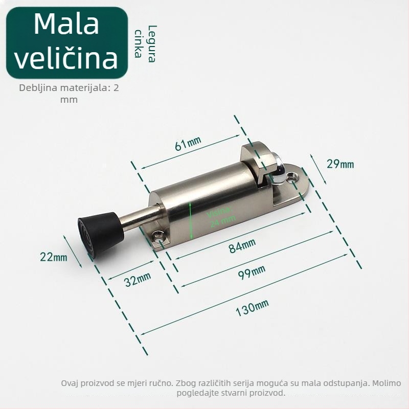 Skriveni produženi pedalni stoper za drvena vrata