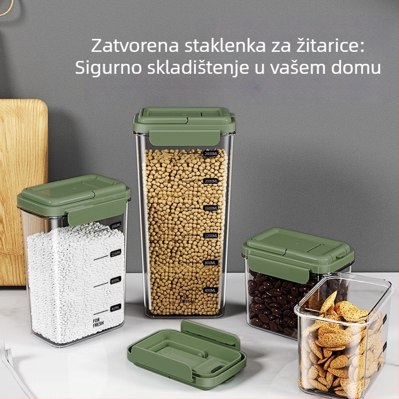 Kutija za skladištenje žitarica u japanskom stilu, prehrambene kvalitete, zaštita od insekata, za proso, grah i brašno, skladištenje riže