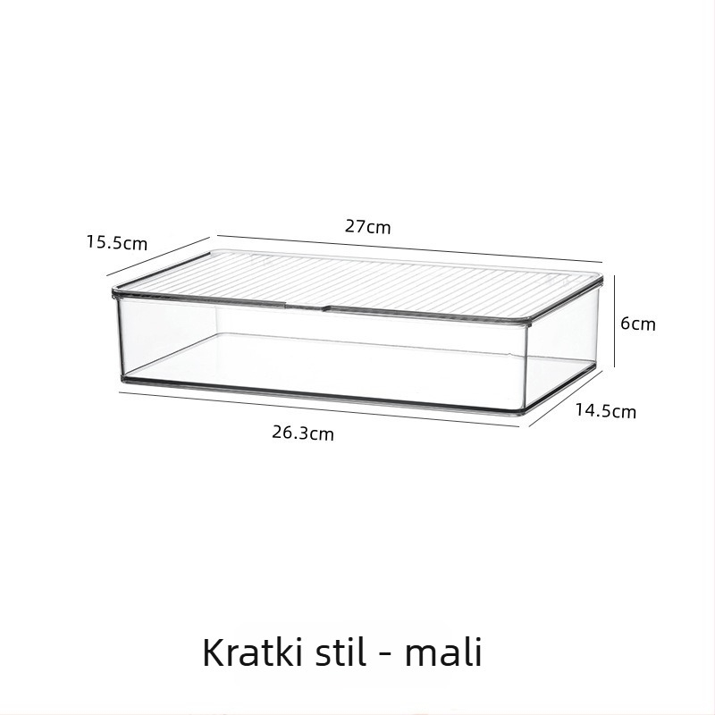 Prozirna akrilna kutija za pohranu s poklopcem za CD/DVD i PS4 diskove