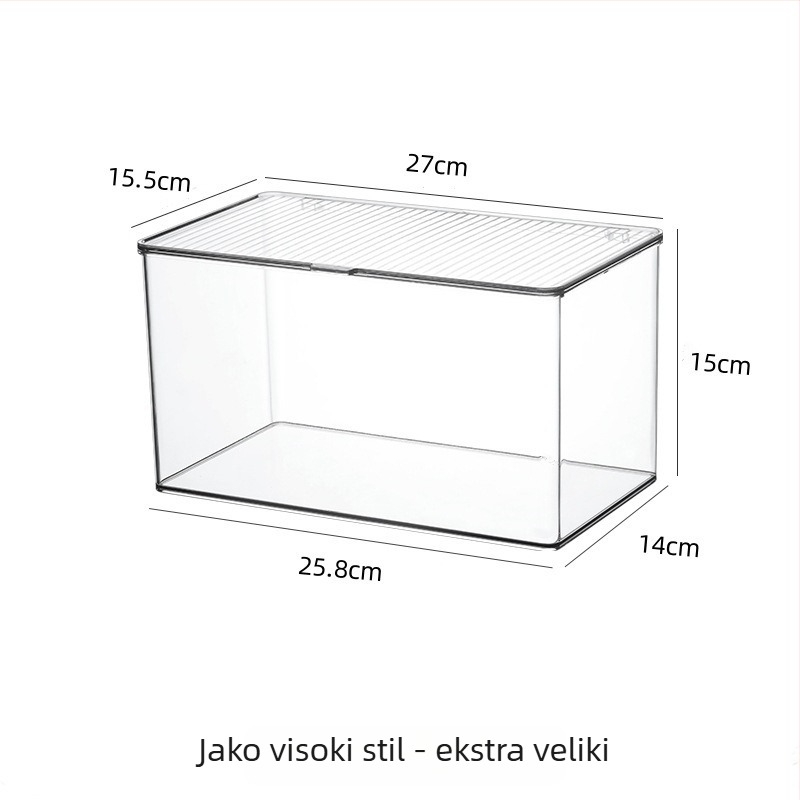 Prozirna akrilna kutija za pohranu s poklopcem za CD/DVD i PS4 diskove