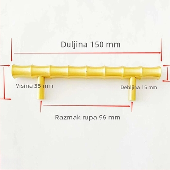 Mesing drška za ormarić i ladicu, kinaško‑evropski stil, moderni minimalistički dizajn