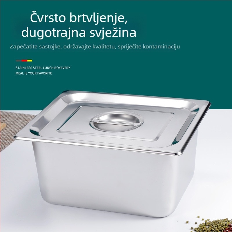 Nerđajući čelični spremnik za rižu, zatvoren, otporan na vlagu i insekte, četvrtasti kućni spremnik za skladištenje, kapacitet 20 kg i 10 kg