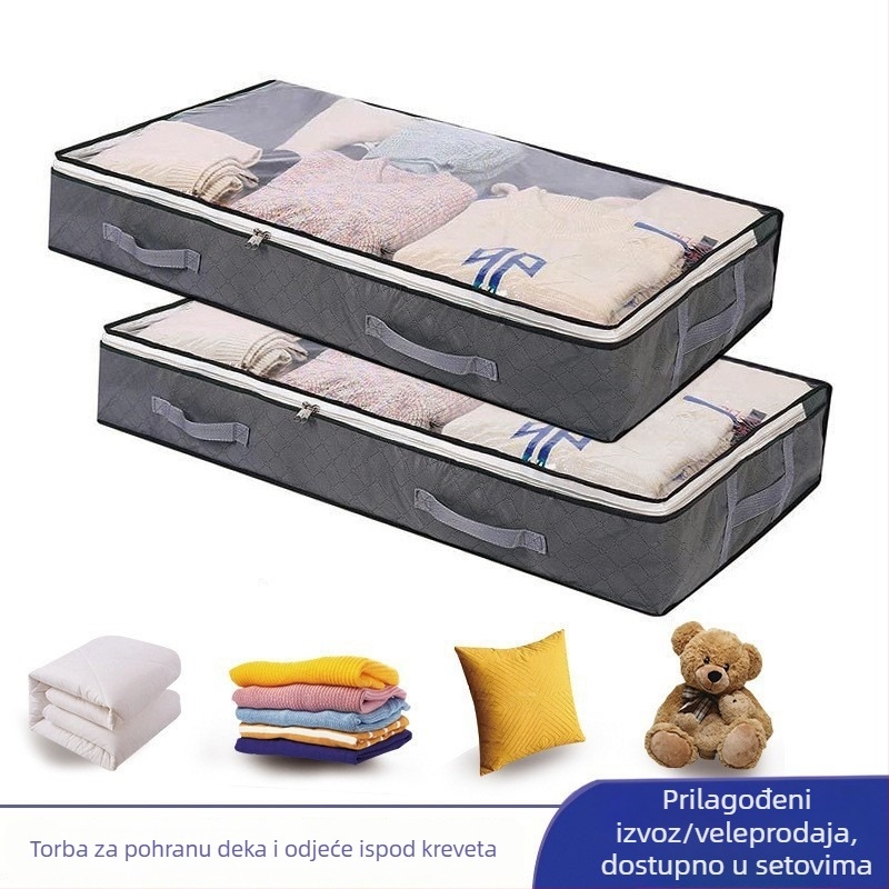 Kutija za pohranu ispod kreveta, velike kapacitete, za odjeću i pokrivače, sklopiva