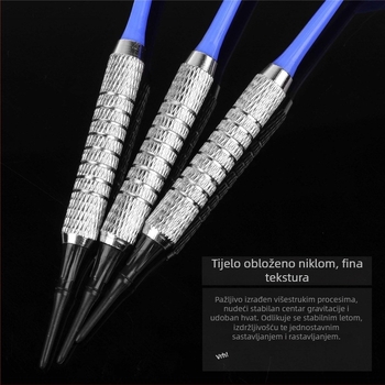 13 g meki darts s otpornim plastičnim vrhovima za trening i kućnu zabavu