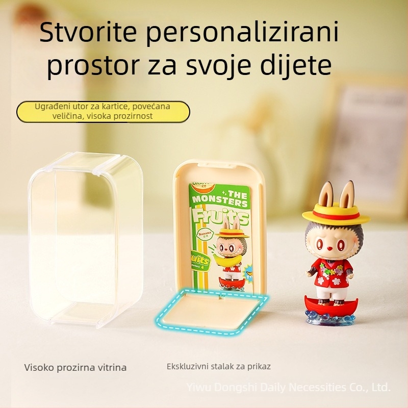 Proziran akrilni stolni okvir za Popmart Blind Box figure – prikaz i skladištenje