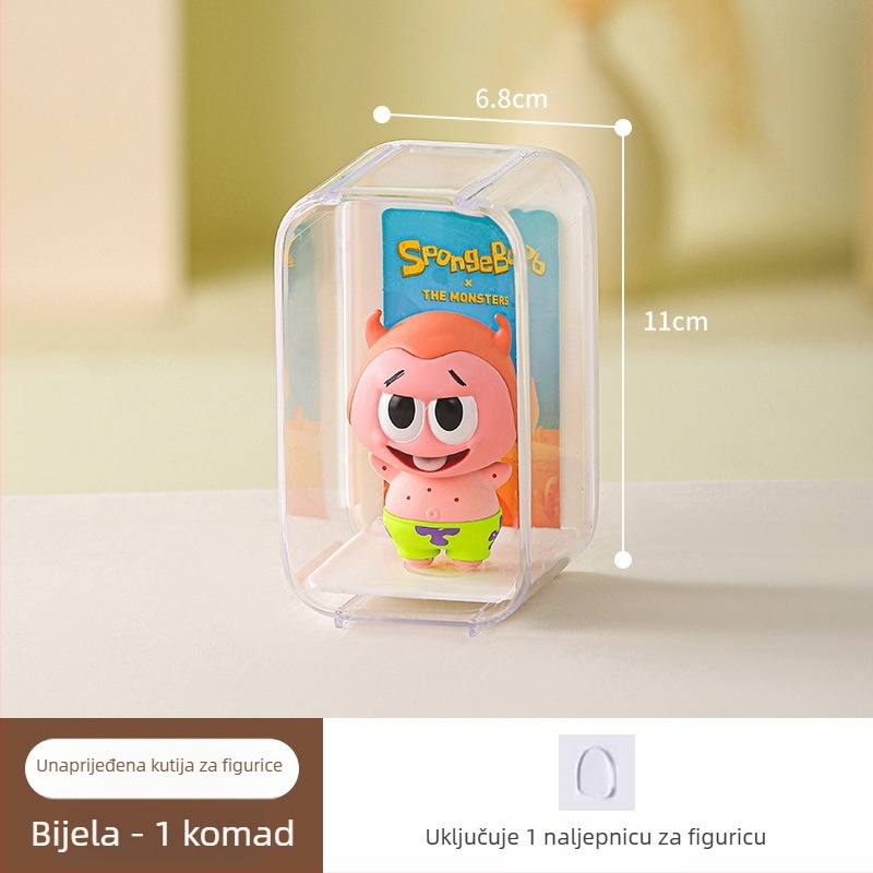 Proziran akrilni stolni okvir za Popmart Blind Box figure – prikaz i skladištenje