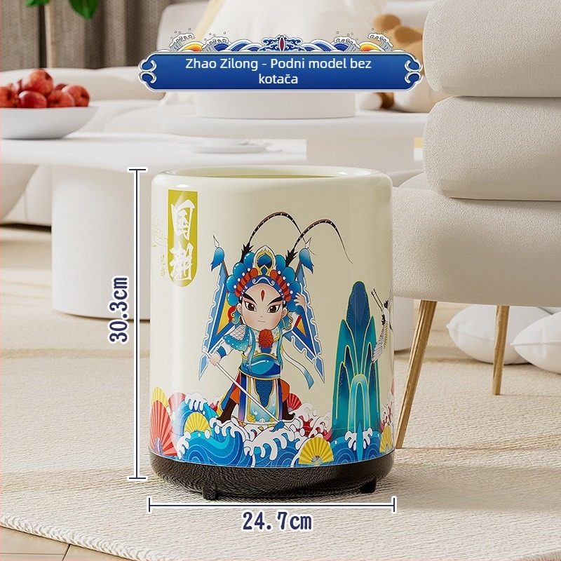 Luksuzna tiskana kutija za pohranu s otvorom na vrhu, 12L, plast, za ured i dom