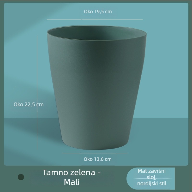 Kanta za otpad za dom i ured, mala kuhinjska kanta, za spavaću sobu i dnevnu sobu, vanjska upotreba, kapacitet 12 L