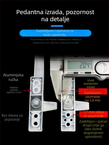Stari stil ručice za vrata i prozore od plastično-čelične konstrukcije, ručka u obliku 7, plosna ručica za prozor, ručica s bravom za klizne prozore, ručica za staklena vrata s ključem
