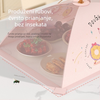 Sklopivi mrežasti poklopac za hranu protiv muha
