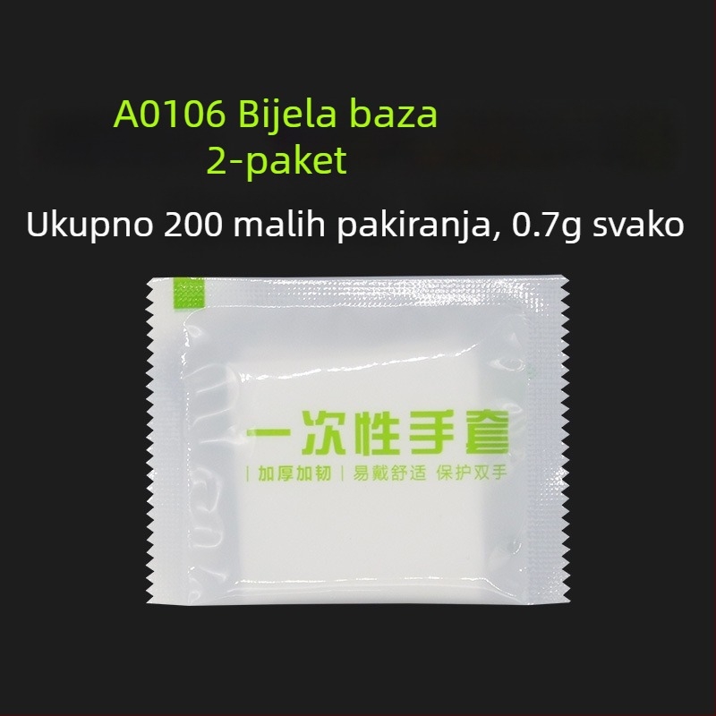 Izuzetno debela jednokratna rukavica, prehrambene kvalitete, za komercijalnu i kućnu upotrebu, za pranje suđa i kuhinjske poslove, otporne, prozirni PE plastični materijal