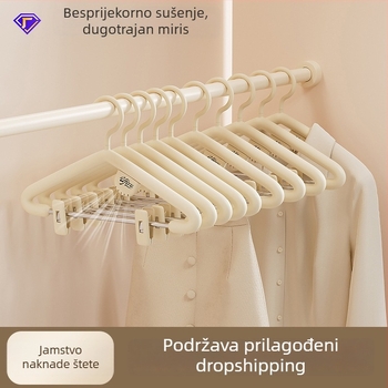 Dječja vješalica za odjeću za kućnu upotrebu, debela i ojačana, bez mrlja, sprječava udubljenja na ramenima, aromatizirana vješalica za zimske jakne s puhom