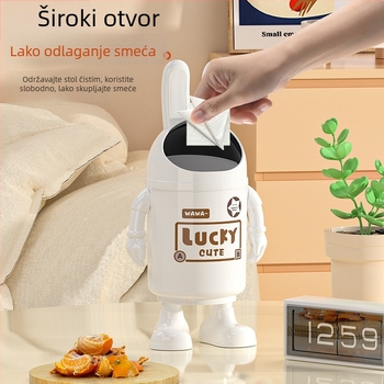 Nova slatka zečica-astronaut na stol: kompaktni koš za smeće i mini držač olovaka, za dom i ured