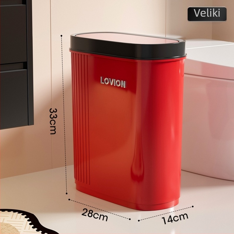 Veliki koš za smeće za kupaonicu, s poklopcem, uski profil, veliki kapacitet (12 L i više), elegantan dizajn, pogodan za dnevni boravak i spavaću sobu