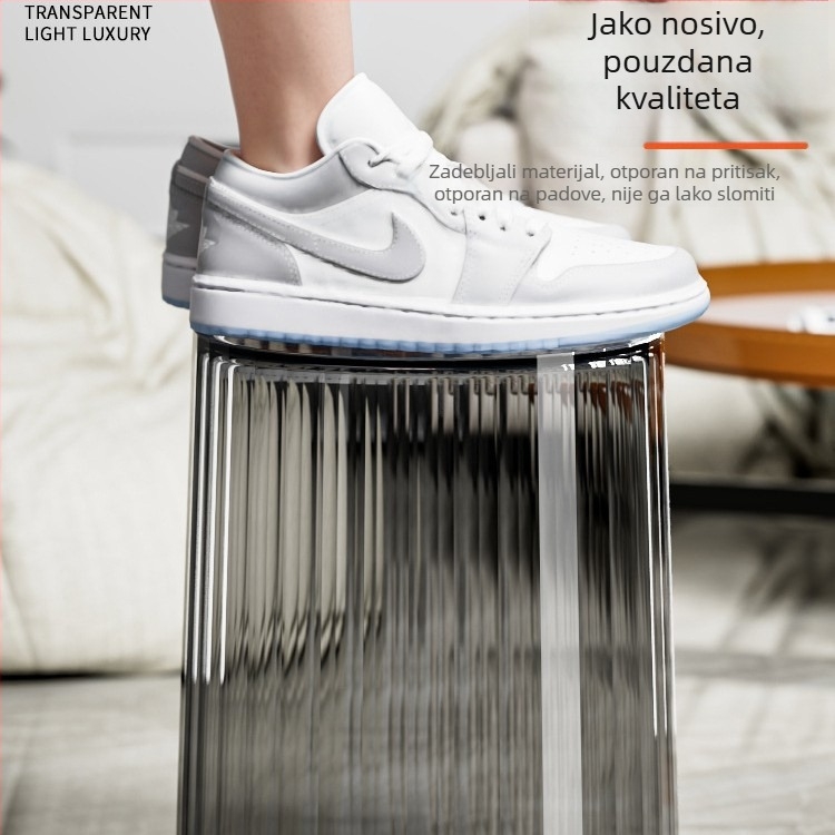 Kantica za otpad za kućnu upotrebu, 12 L, novi model 2025, cilindrična bez poklopca, PET plastika, za kuhinju i dnevni boravak