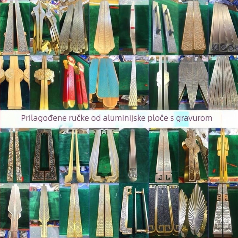 Drška za staklena vrata od nehrđajućeg čelika, za hotele i klubove, debeli dizajn, moderni minimalistički stil, montaža na površinu, štap
