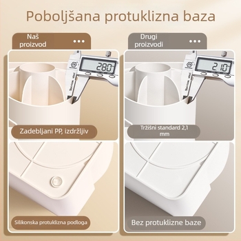 Dvostruko rotirajući držač olovke za stol, organizator školskog pribora za sobu