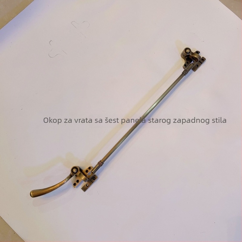 Kvaka za prozor od mesinga s mehanizmom povezivanja, u antiknom stilu