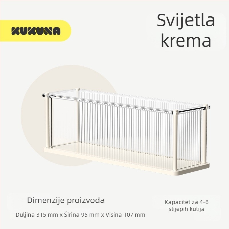 Prozirna kutija za izlaganje figurica s zaštitom od prašine – moderan minimalistički dizajn, kapacitet 12 L