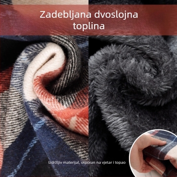 Topla kuhinjska pregača s dugim rukavima za odrasle, otporna na ulje, prugasta
